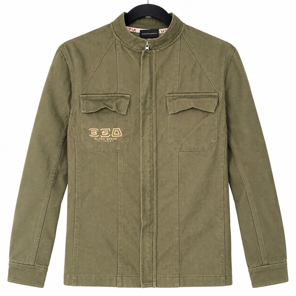 Disney Star Wars Galaxy's Edge Black Spire Outpost Jacket S Olive Cotton Utility